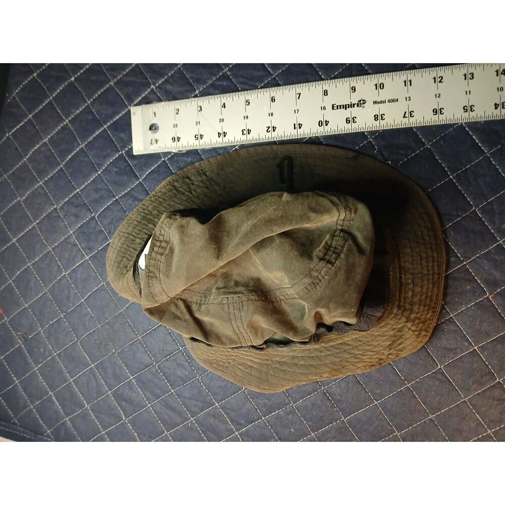 Vintage Adidas Black Boonie Hat Wide Brim Adjustable Packable L/XL Outdoor